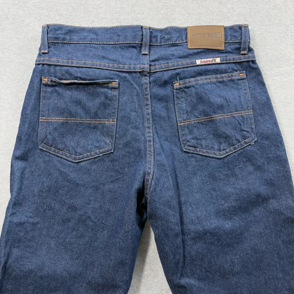 Armorex FR Jeans Mens 34x32 Blue Flame Resistant Workwear Denim Pants CAT 2